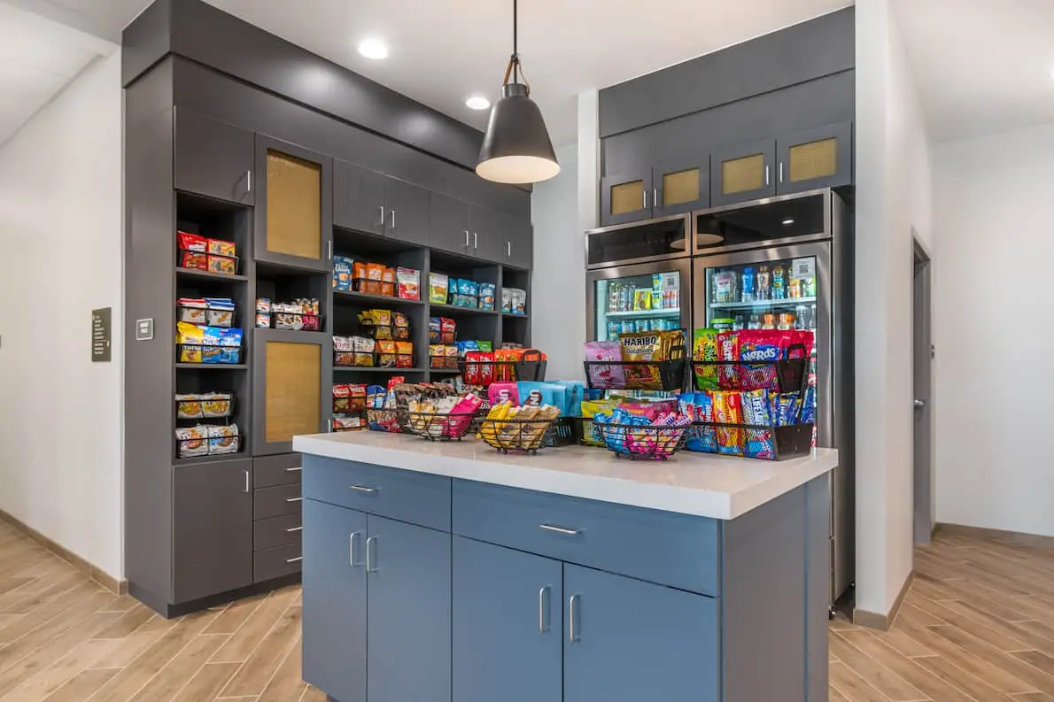 Comfort Inn & Suites Sanford market featuring an array of snacks and drinks.